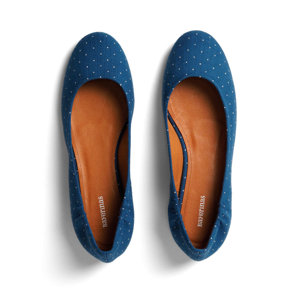 Klassische Ballerinas in blau von Bayerinas