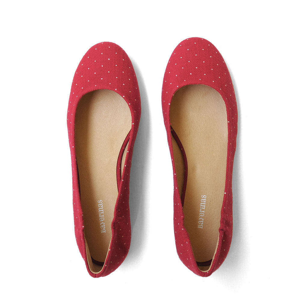 Klassische Ballerinas in rot von Bayerinas