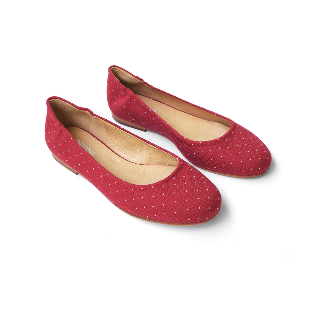 Klassische Ballerinas in rot von Bayerinas