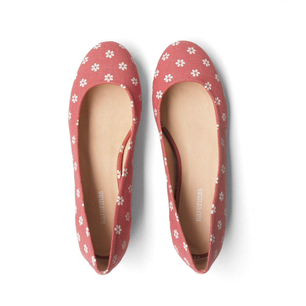 Klassische Ballerinas Schuhe von Bayerinas in rosa und mit Muster